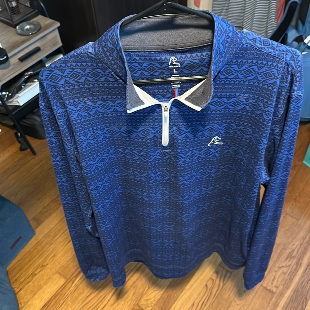 RHOBACK “The Nomad” Quarter Zip Performance Pullover Size L